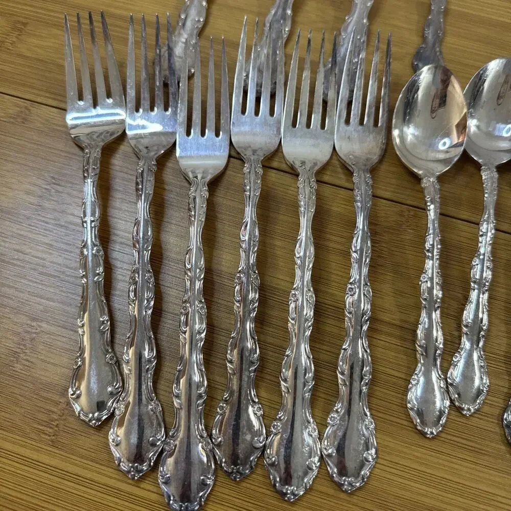 Towle Londonderry Silverplate Flatware Set 34 Pc Vintage 1968 Hostess Service 6